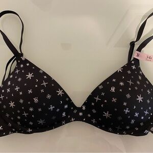 Victoria's Secret Black Bra with Silver Accents